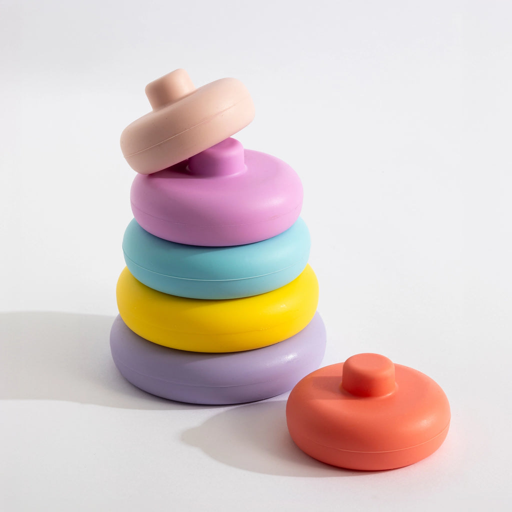 Silicone Stacking Tower Ring - Sorbet