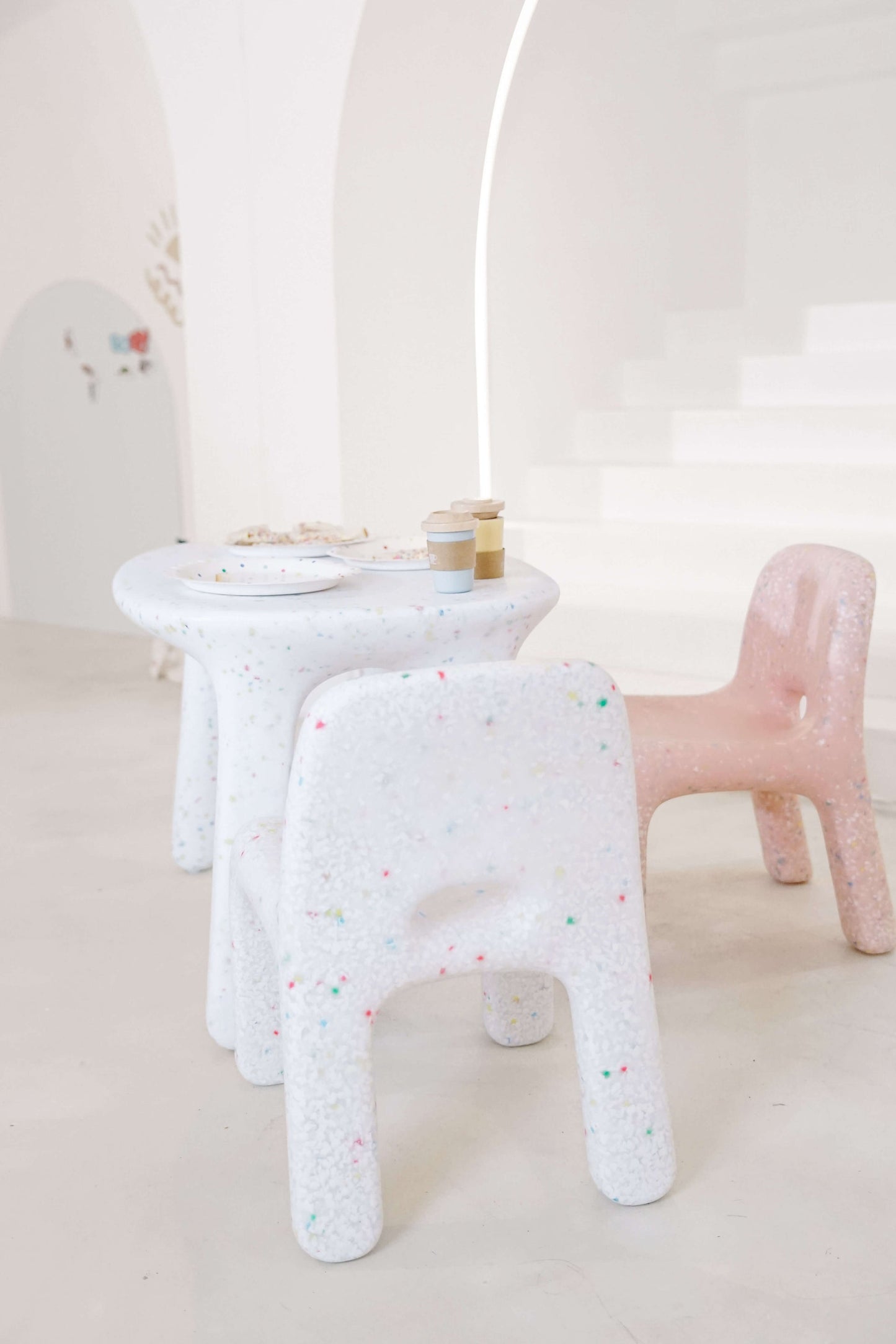 Sprinkle Table & 2 Chairs Set - White