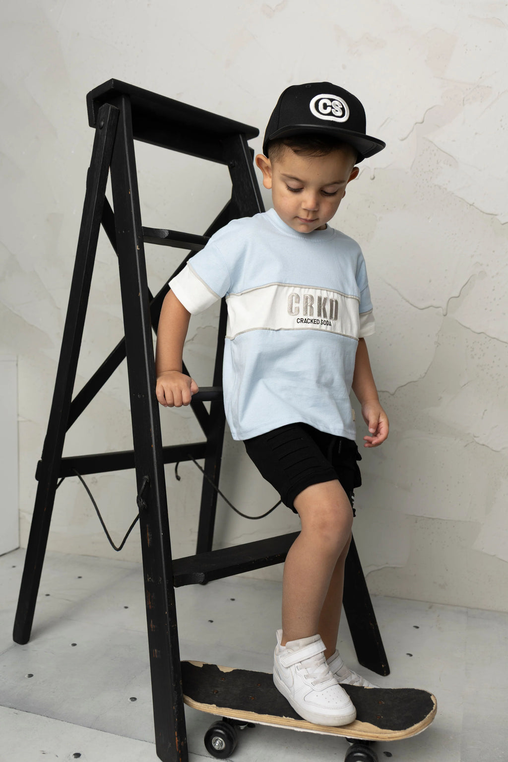 Storm CRKD Multi Tee - Blue/White
