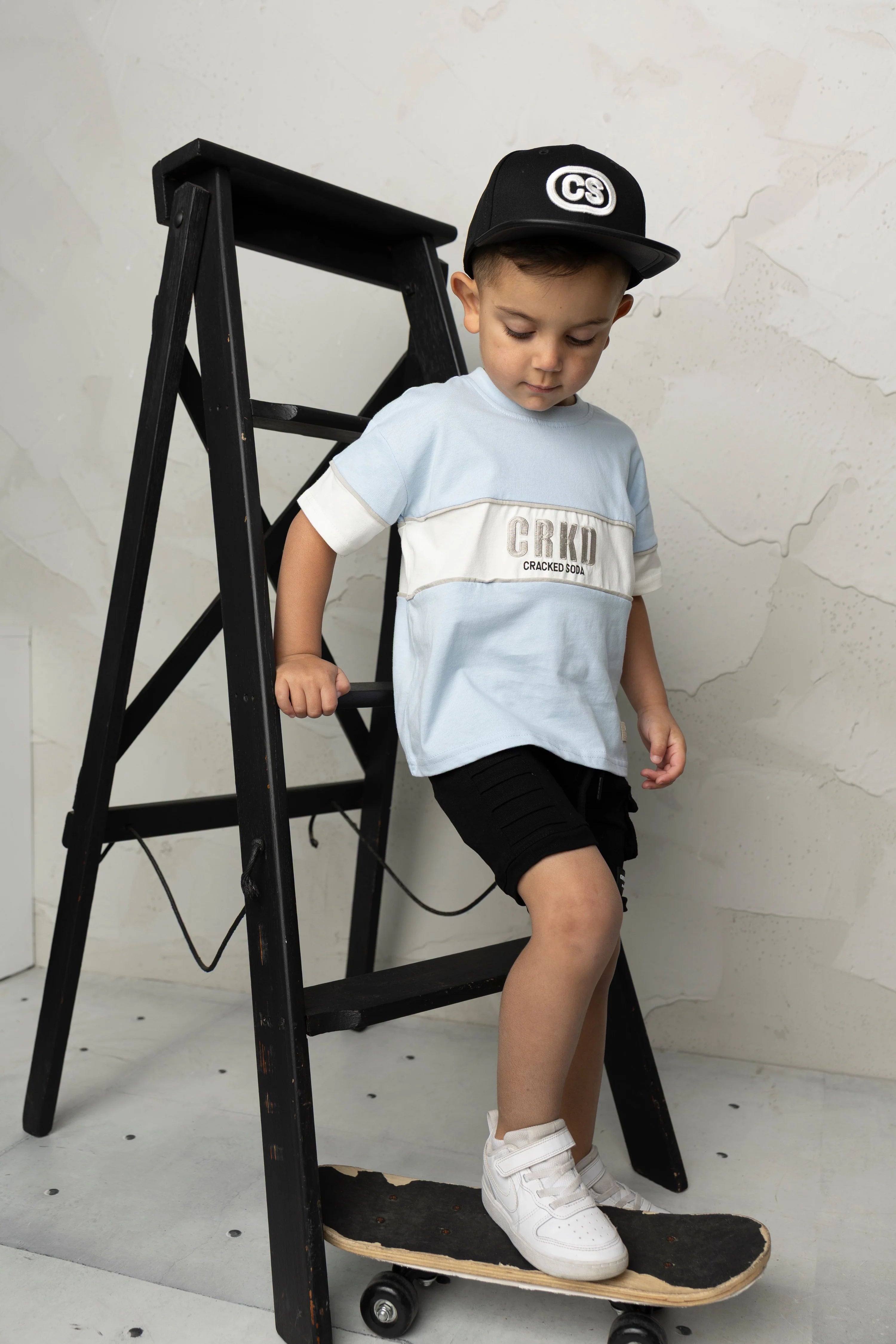 Storm CRKD Multi Tee - Blue/White