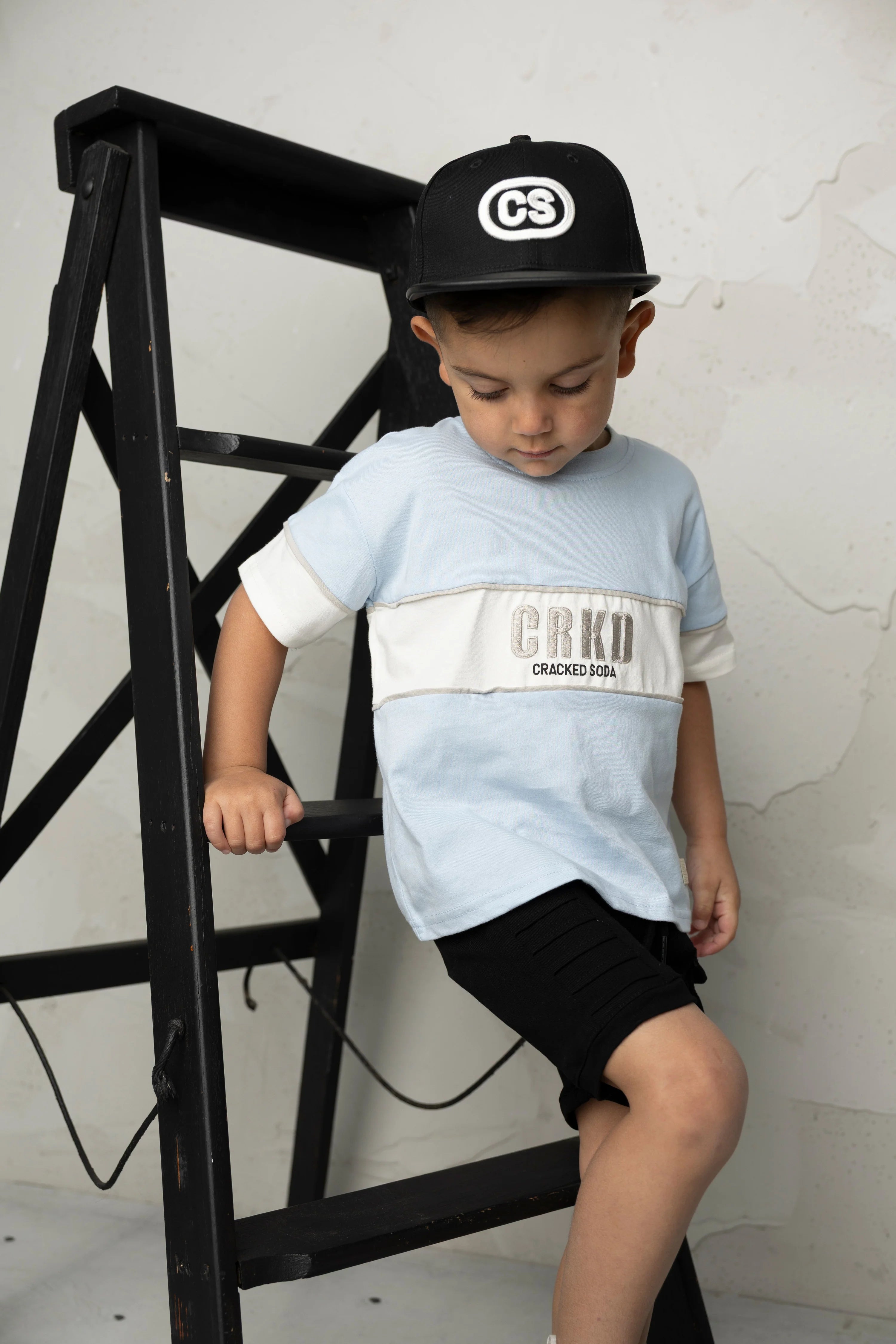 Storm CRKD Multi Tee - Blue/White