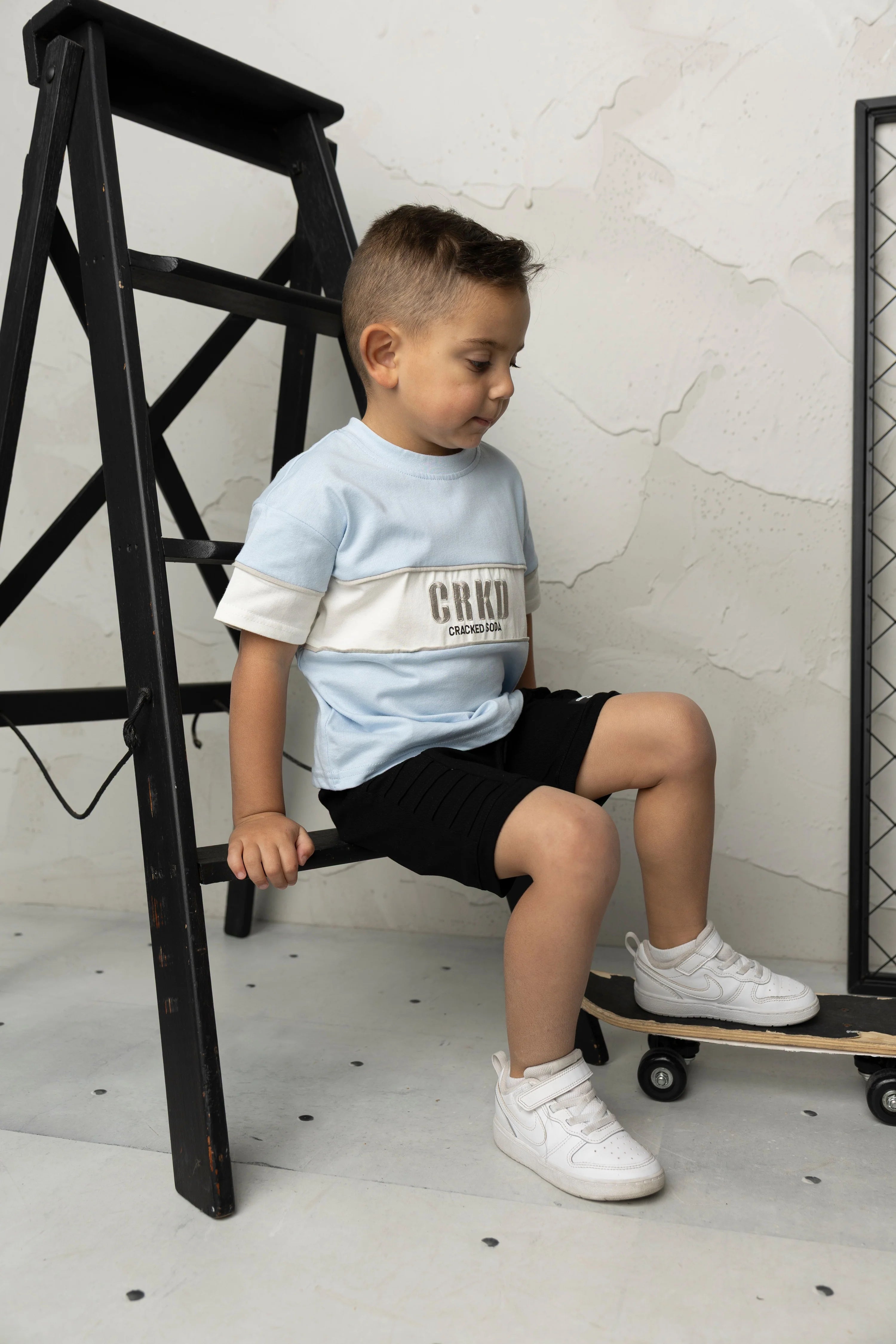 Storm CRKD Multi Tee - Blue/White