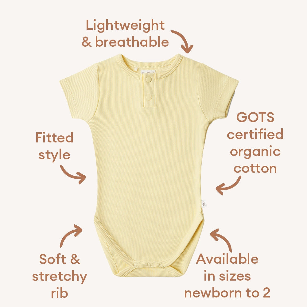Sunlight Short Sleeve Organic Bodysuit