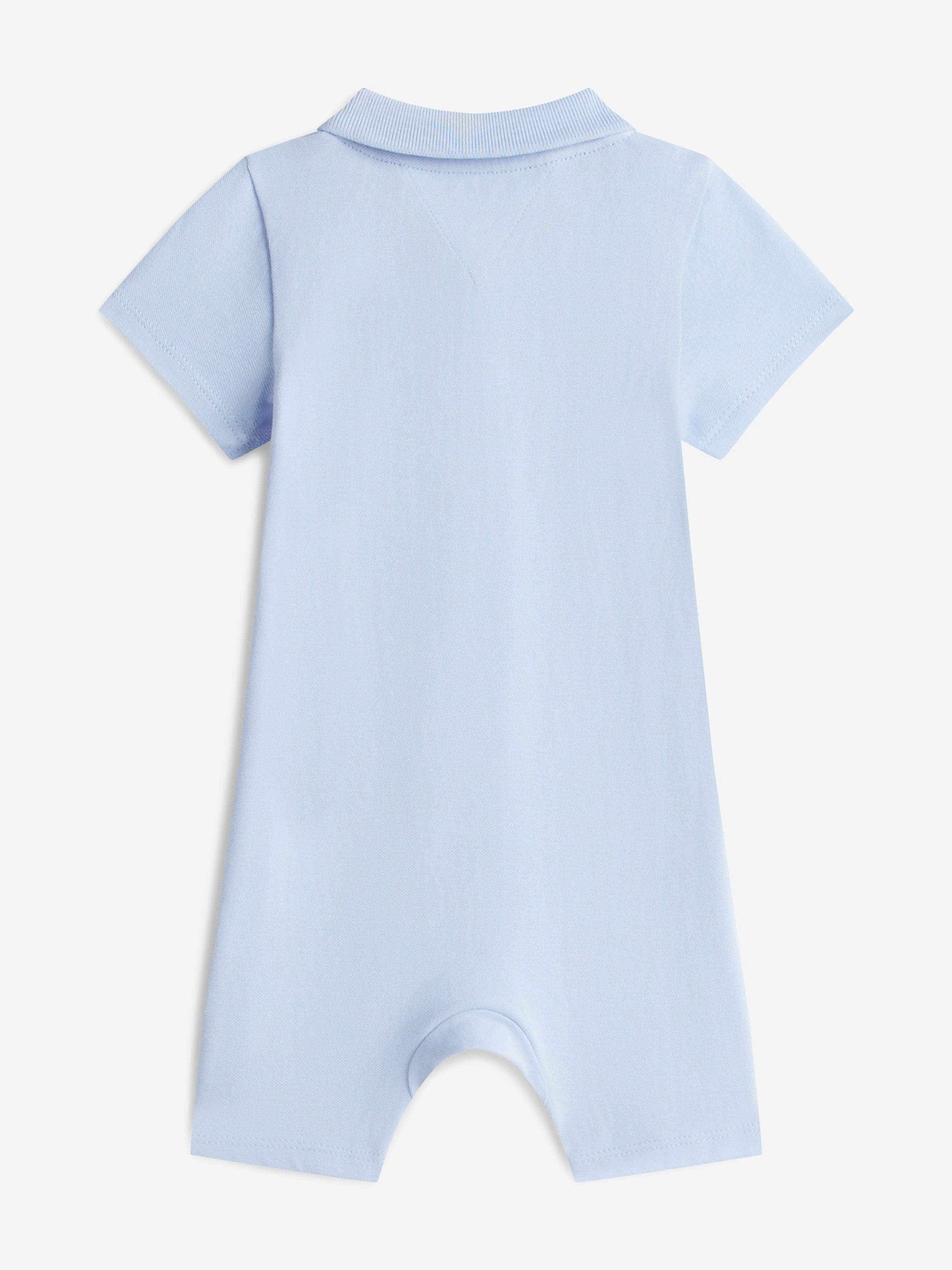 Baby Boys Essential Polo Shortie in Sweet Blue