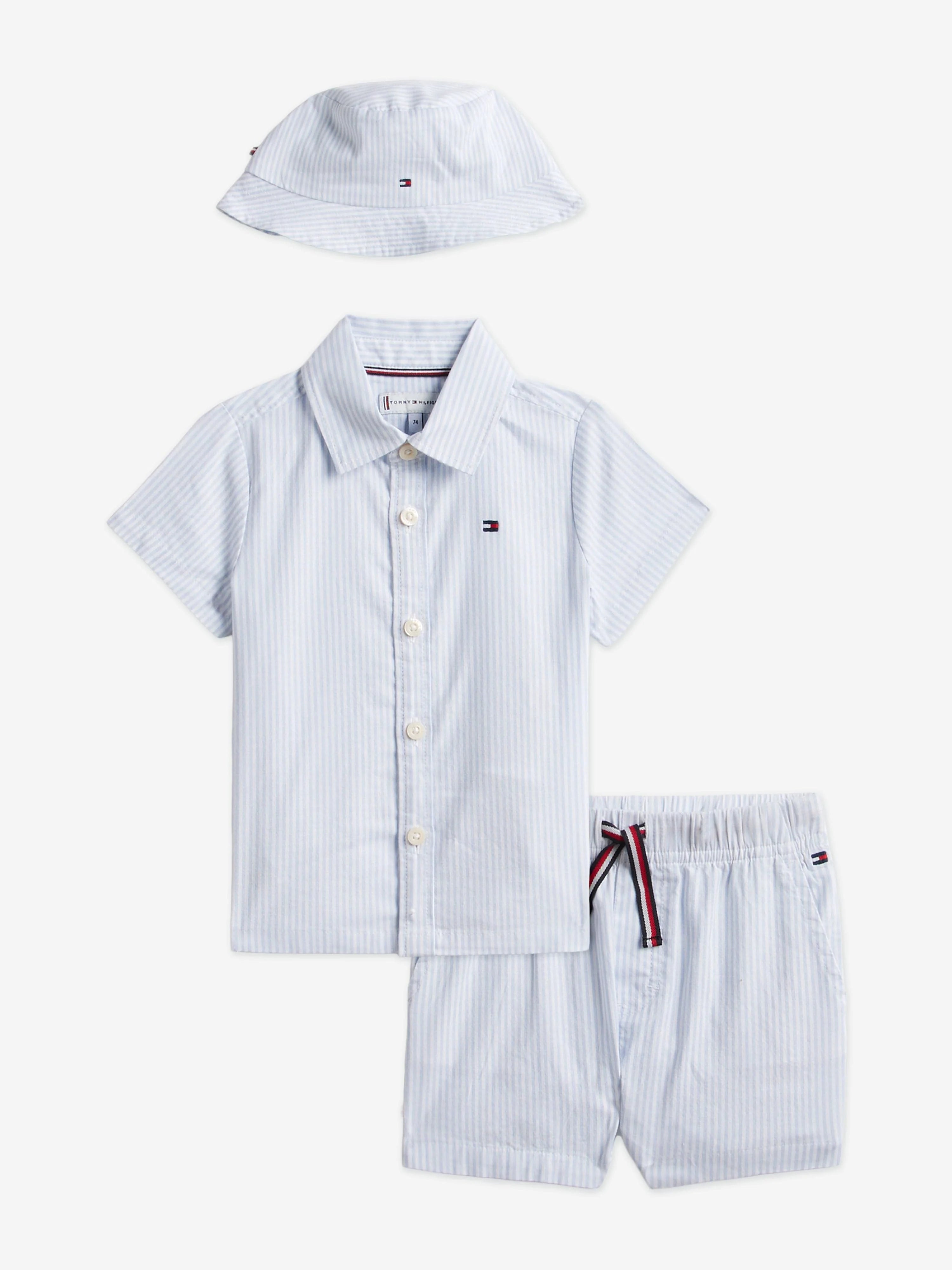 Baby Boys 3 Piece Ithaca Short Set in Blue