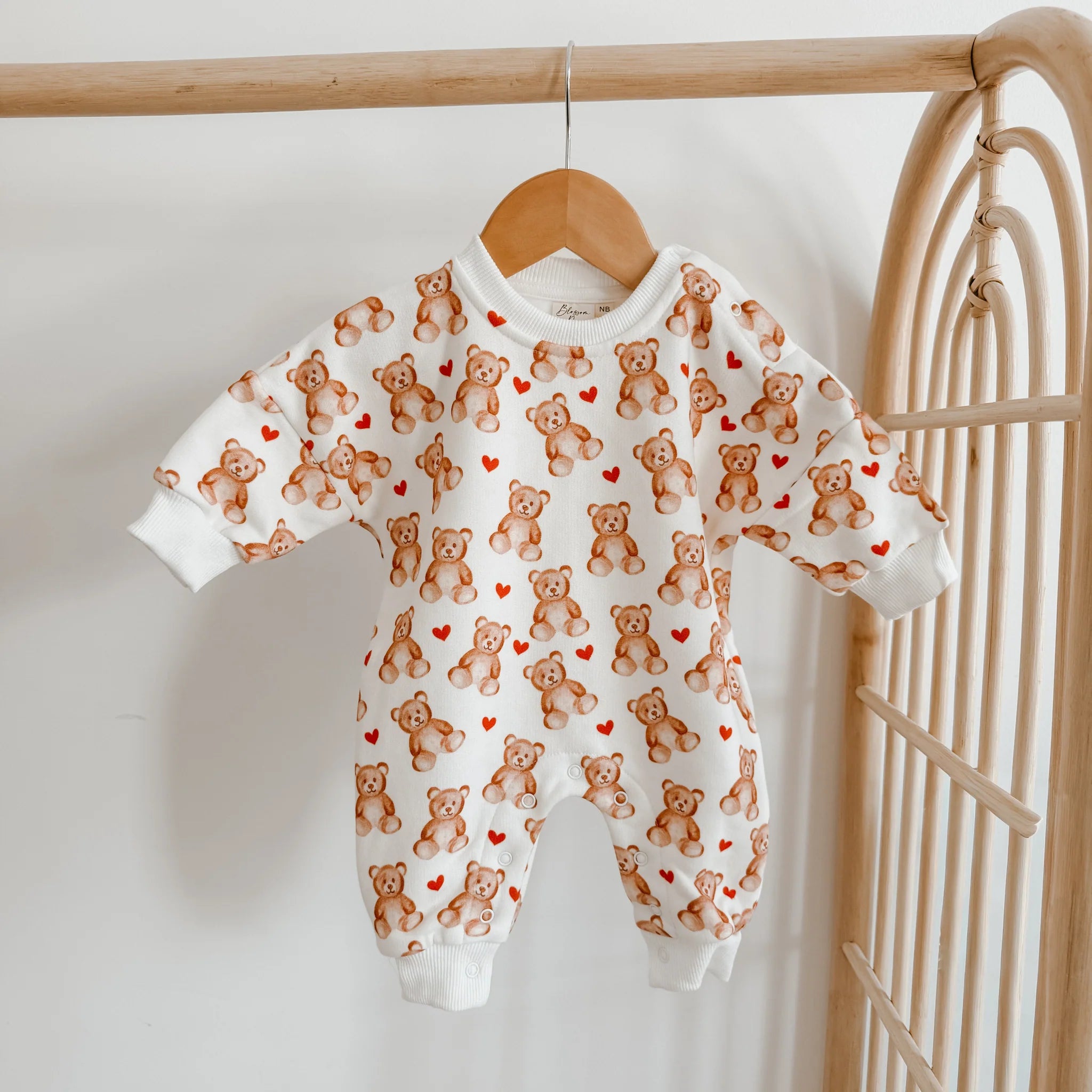 Teddy Bear Heart Lounge Suit