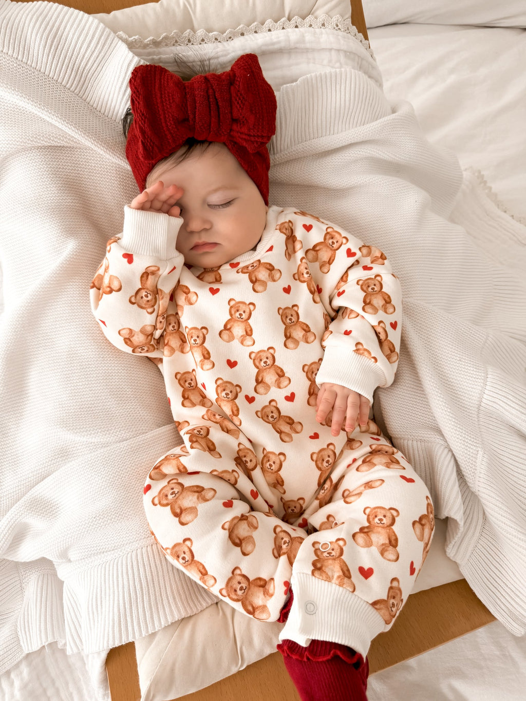 Teddy Bear Heart Lounge Suit