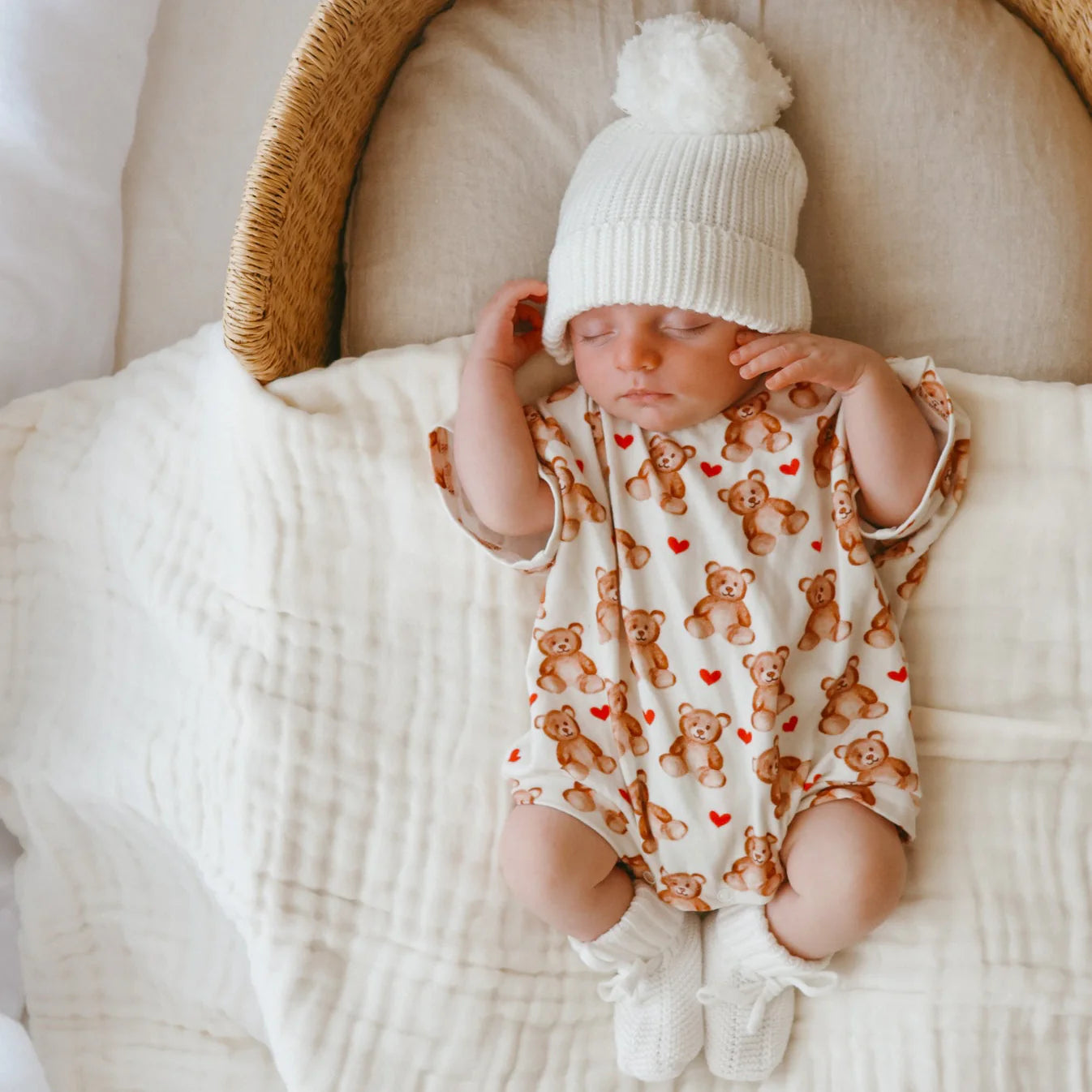 Teddy Bear Heart T-Shirt Romper