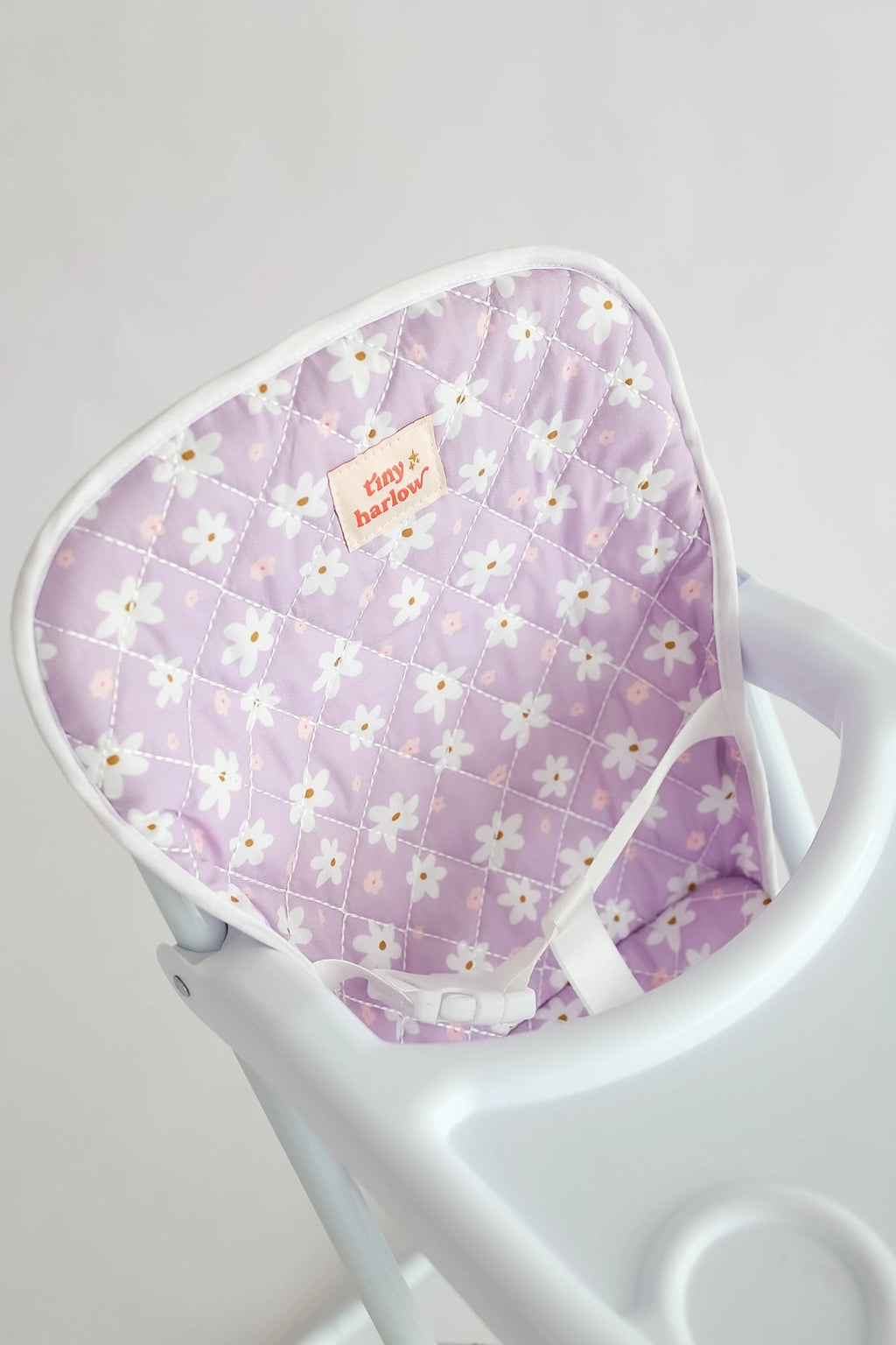 Tiny Harlow Doll Highchair - Lilac Daisy