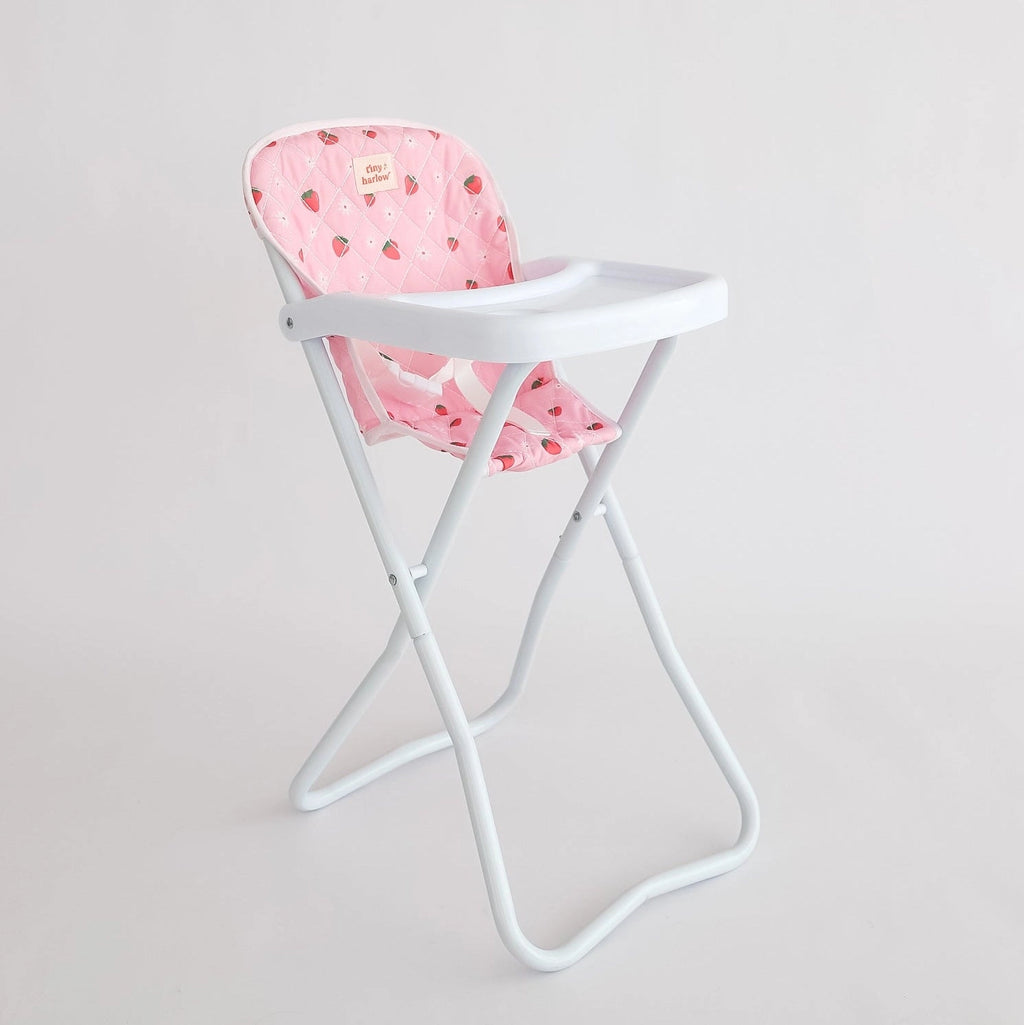 Tiny Harlow Doll Highchair - Strawberry Picnic