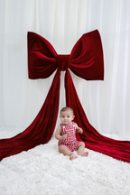 Gingham Overalls - Red | PREORDER