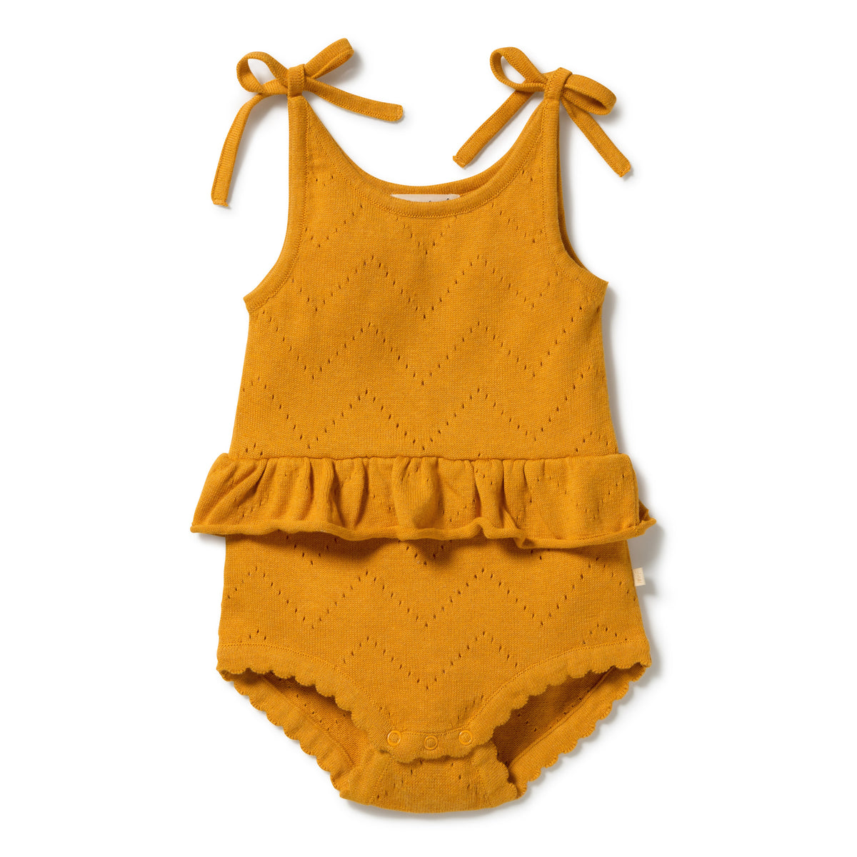 Marmalade Organic Knitted Pointelle Playsuit