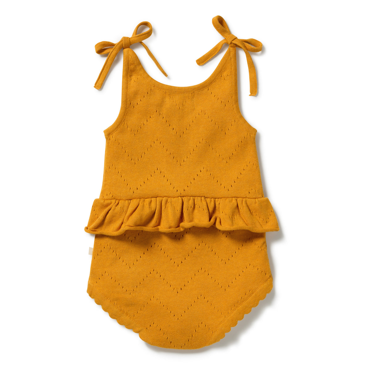 Marmalade Organic Knitted Pointelle Playsuit