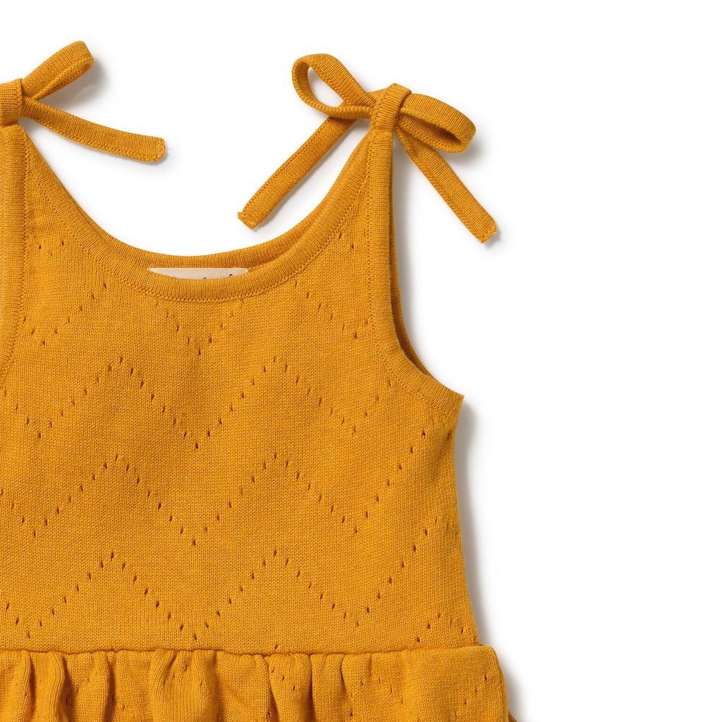 Marmalade Organic Knitted Pointelle Playsuit