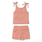 Petal Pink Organic Knitted Pointelle Set