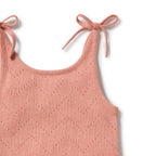 Petal Pink Organic Knitted Pointelle Set