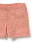 Petal Pink Organic Knitted Pointelle Set