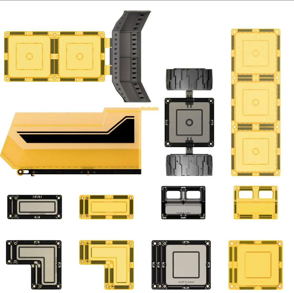 Learn and Grow Magnetic Tiles - Mega Mover Pack