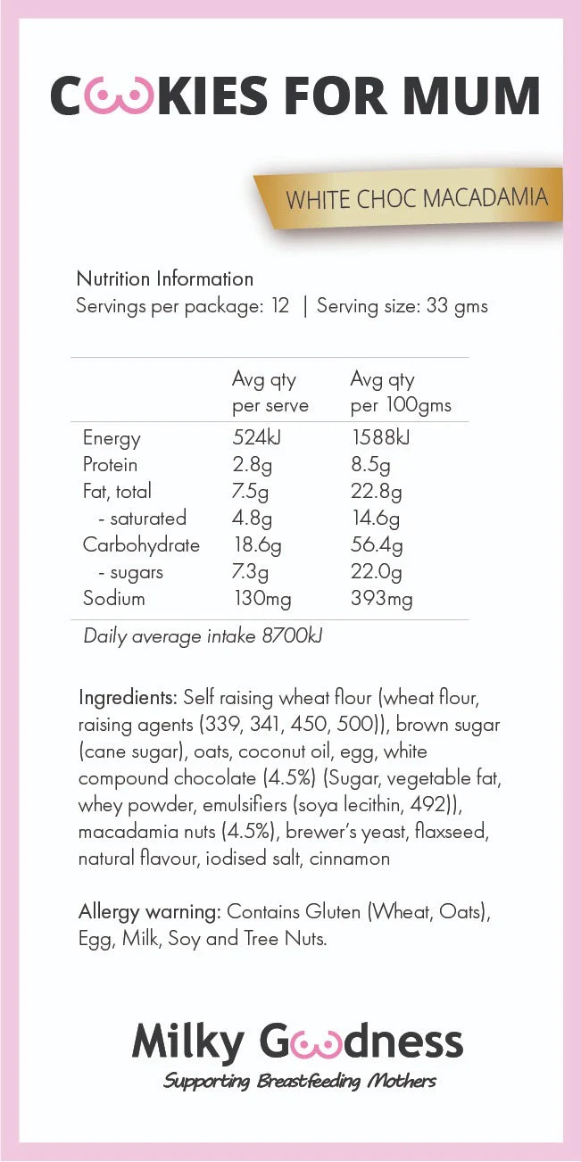 Sample LACTATION COOKIES - Assorted