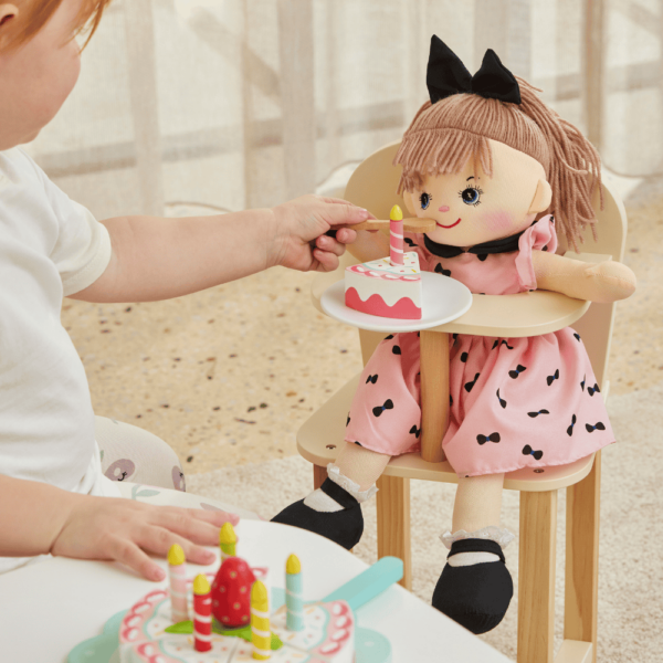 Wooden Doll High Chair