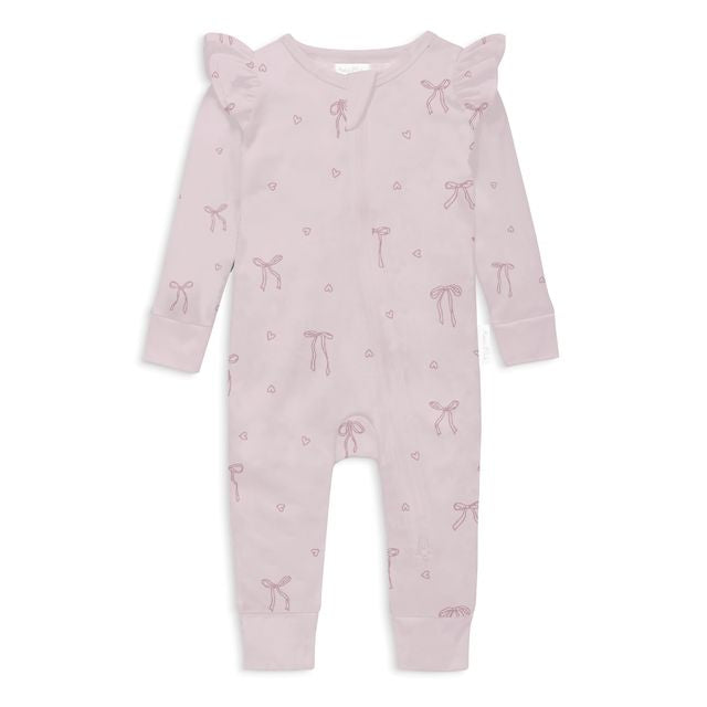 Lilly Bow Zip Romper