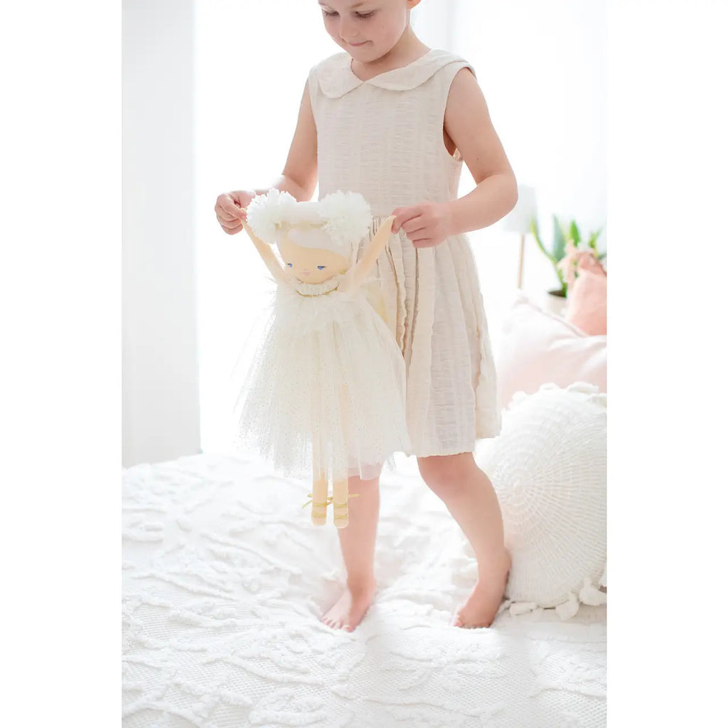 Ava Angel Doll Ivory Gold