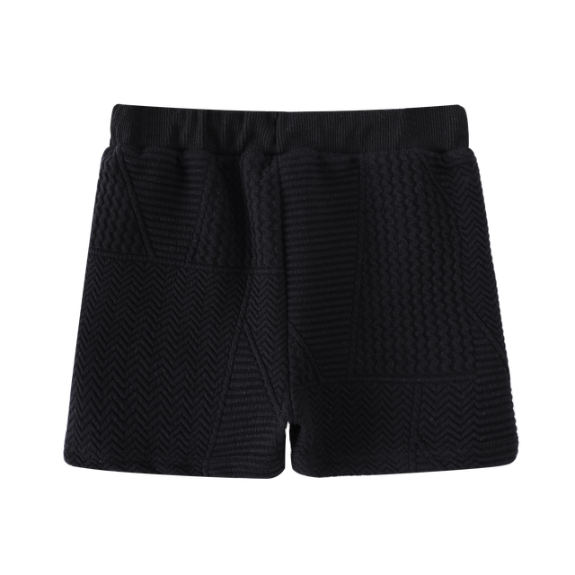Asher Textured Shorts Black