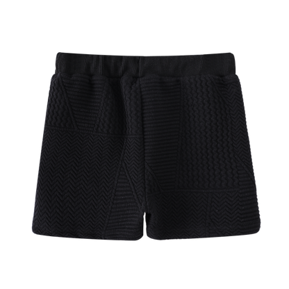 Asher Textured Shorts Black