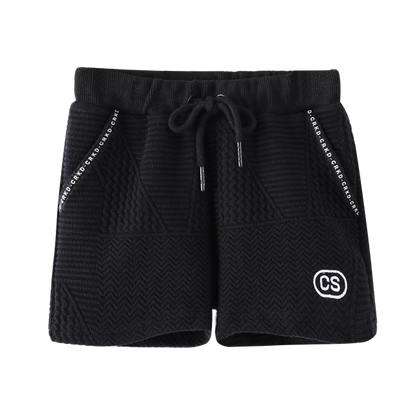 Asher Textured Shorts Black