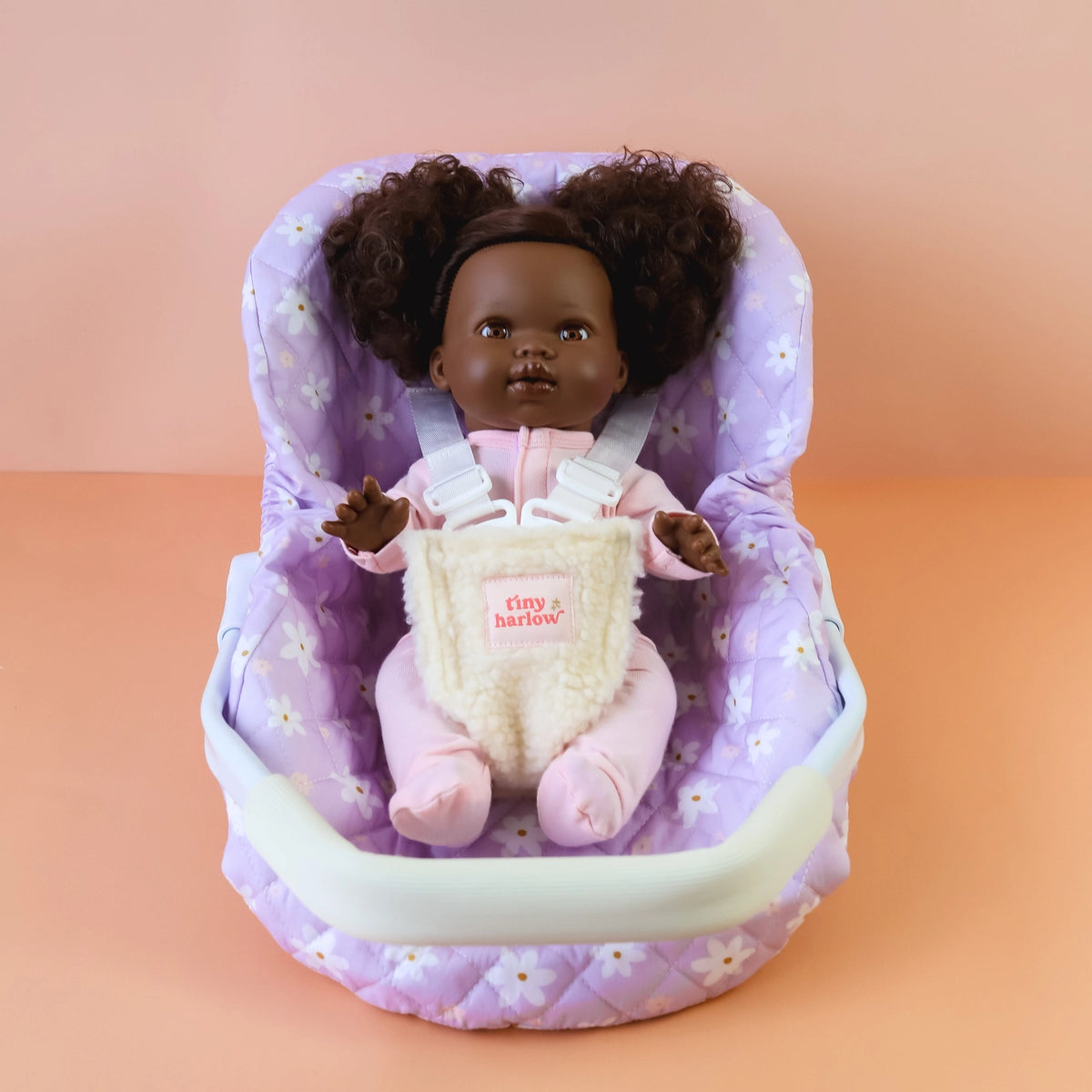 COMING SOON Tiny Harlow Doll's Car Seat Capsule - Lilac Daisy