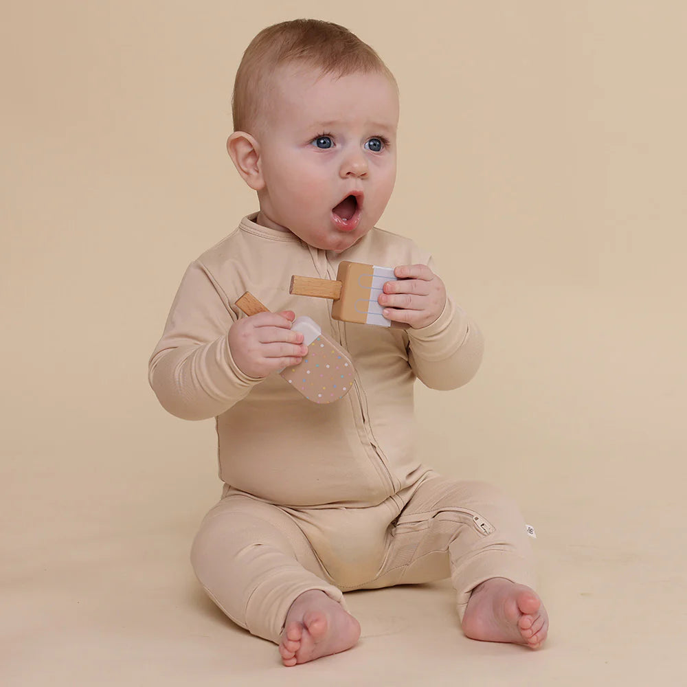 Babyccino Organic Snugglesuit Convertible Romper