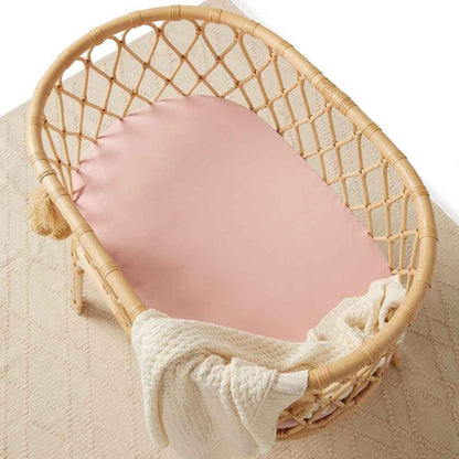 Lullaby Pink Organic Bassinet Sheet / Change Pad Cover