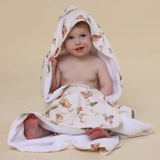Bears Organic Hooded Baby Towel