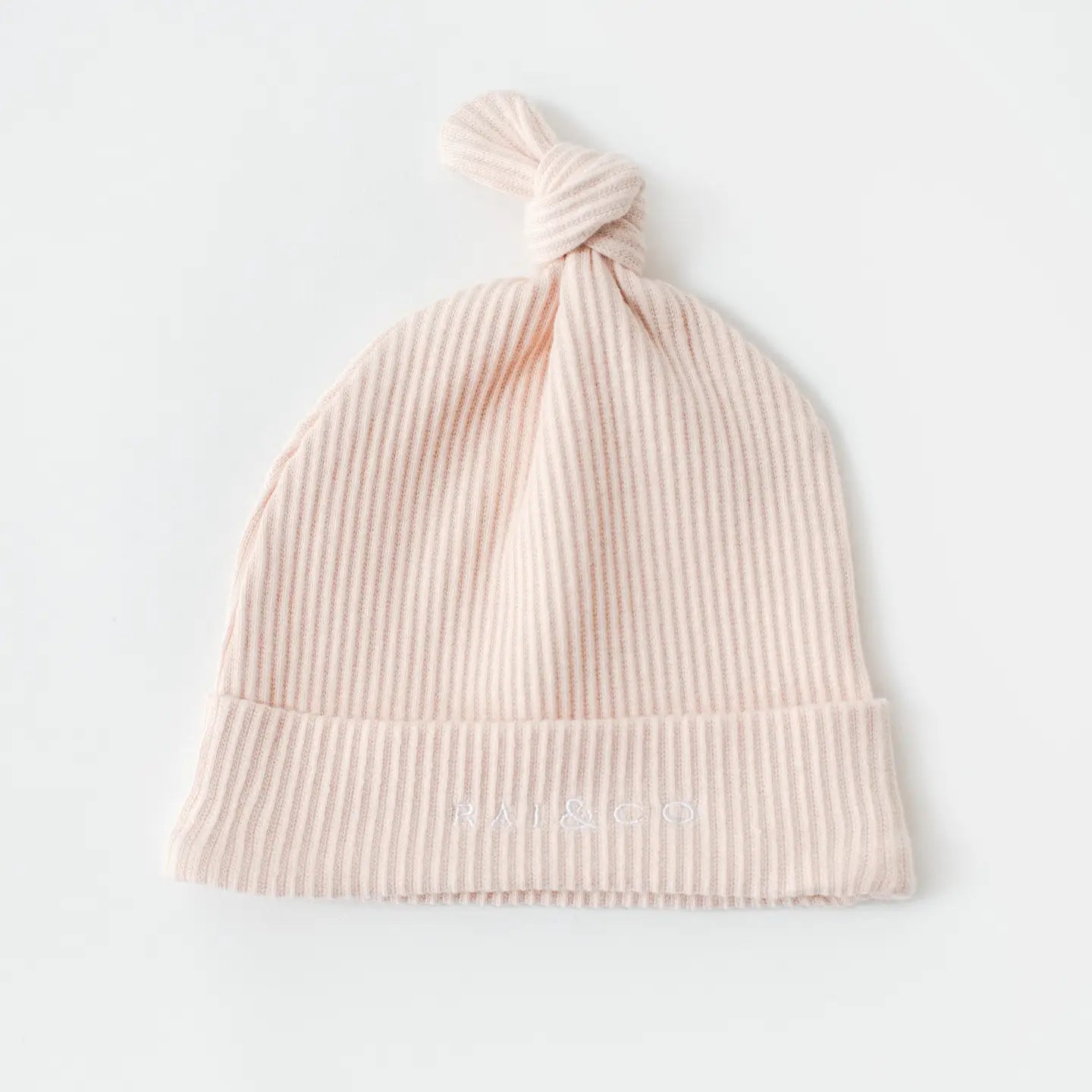 Baby Beanie Ribbed Knotted - Assorted