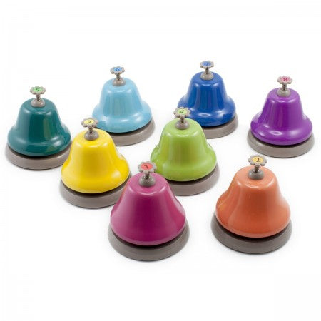 Rainbow Desk Bells - Set of 8
