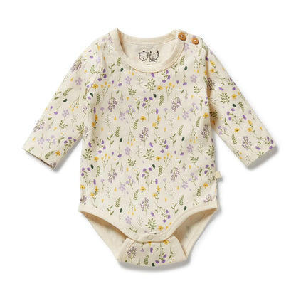 Bella Floral Organic Bodysuit