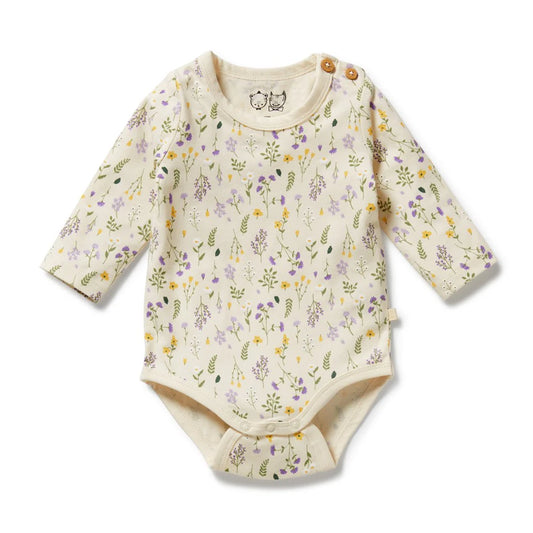 Bella Floral Organic Bodysuit
