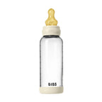 Glass Baby Bottle, 240ml Latex - Ivory