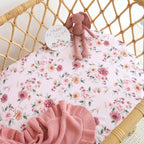 Birds & Blooms Organic Bassinet Sheet / Change Pad Cover