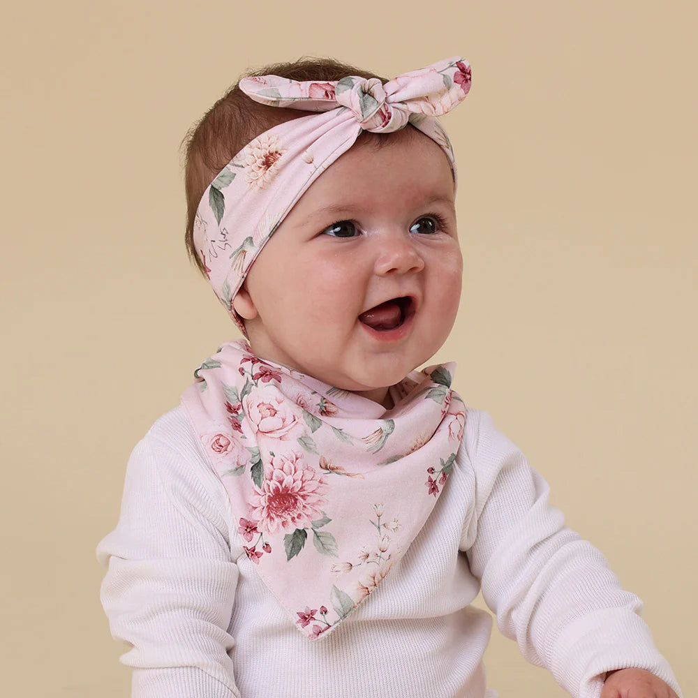 Birds & Blooms Organic Dribble Bib