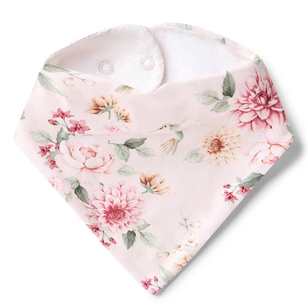Birds & Blooms Organic Dribble Bib