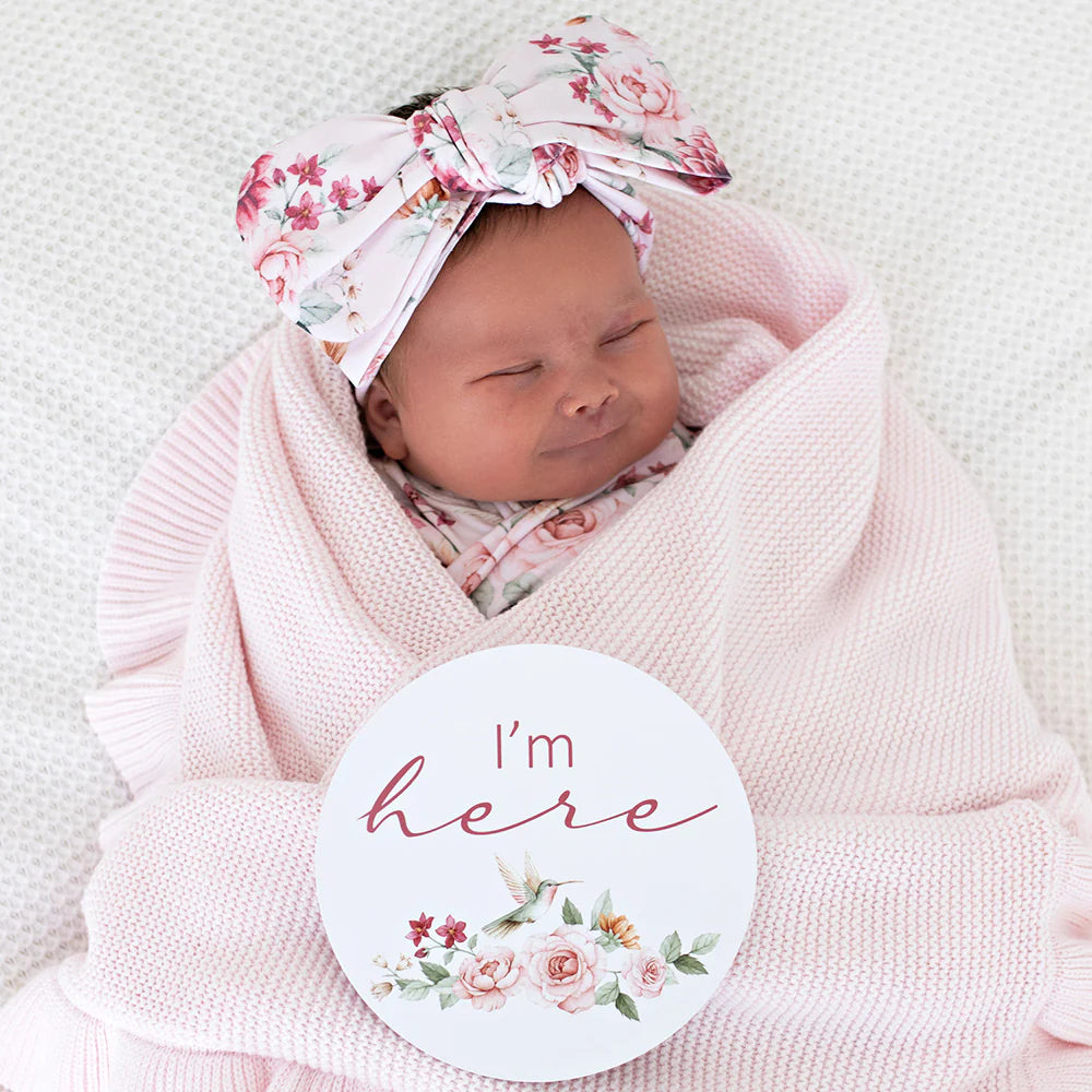 Birds & Blooms Organic Oversized Bow