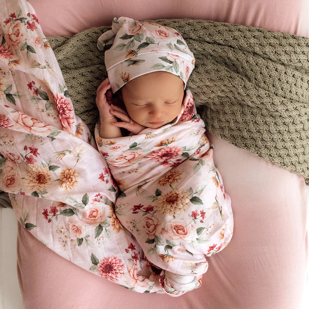 Birds & Blooms Organic Muslin Wrap