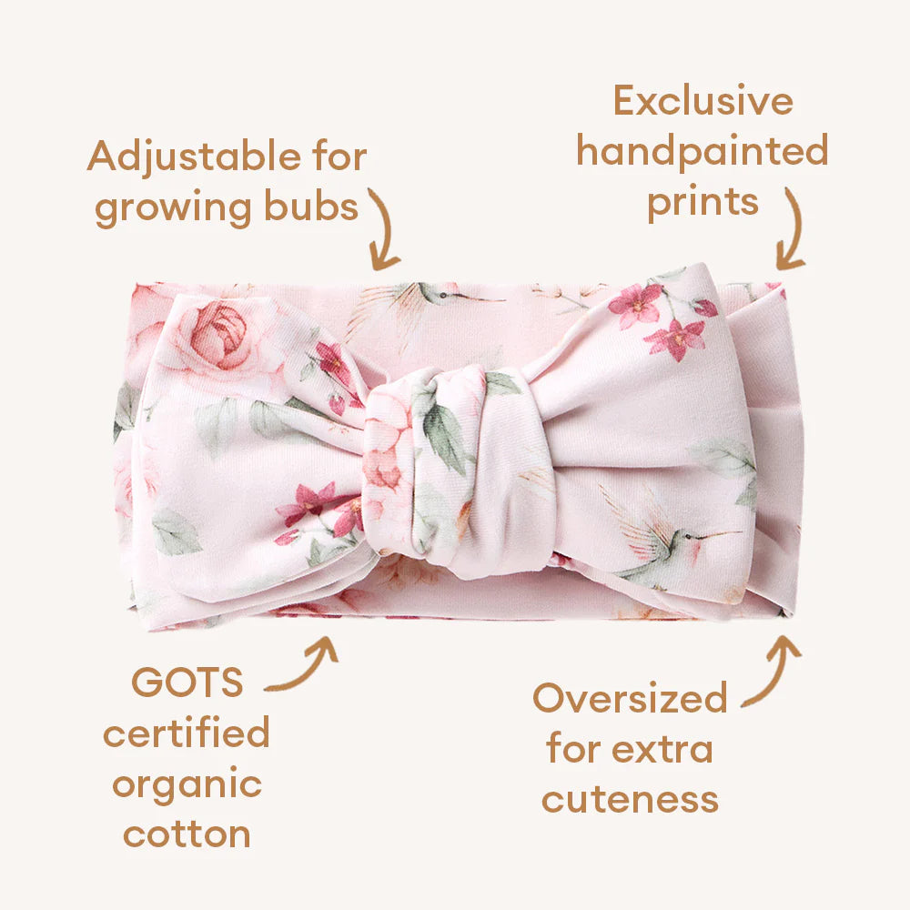 Birds & Blooms Organic Oversized Bow