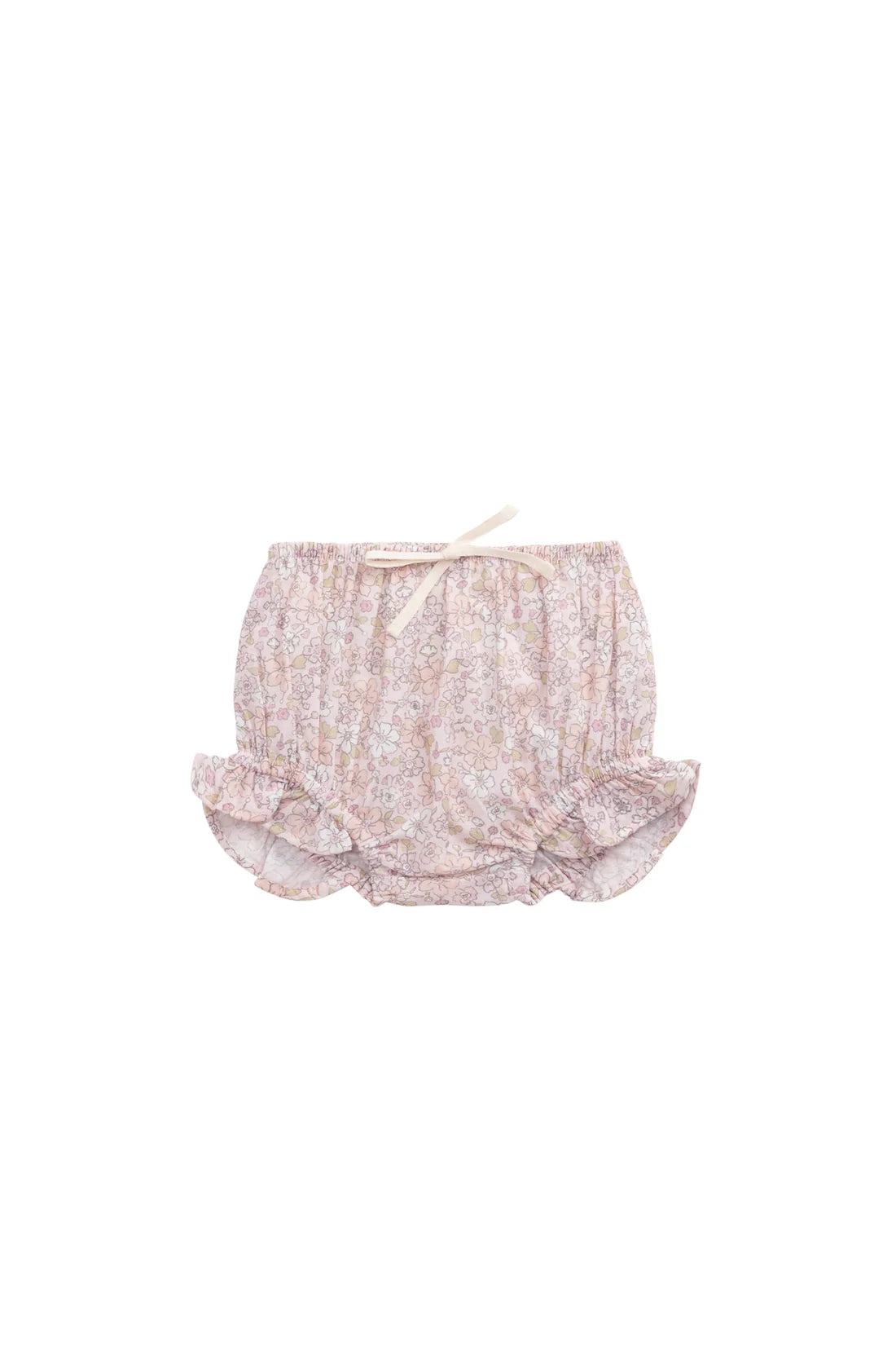 Organic Cotton Voile Frill Bloomer - Chloe Mauve