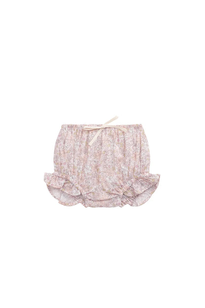 Organic Cotton Voile Frill Bloomer - Chloe Mauve