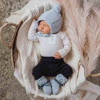 Merino Wool Bonnet & Booties - Assorted
