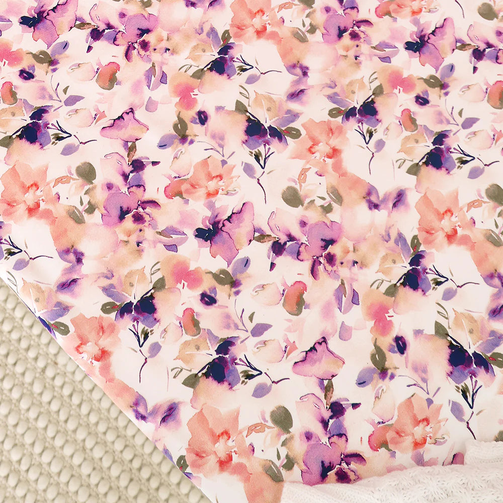 Blushing Beauty Organic Fitted Cot Sheet