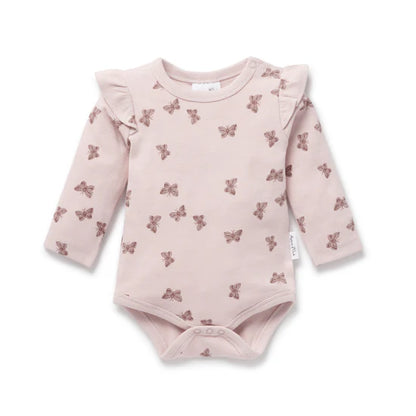 BUTTERFLY RIB FLUTTER ONESIE