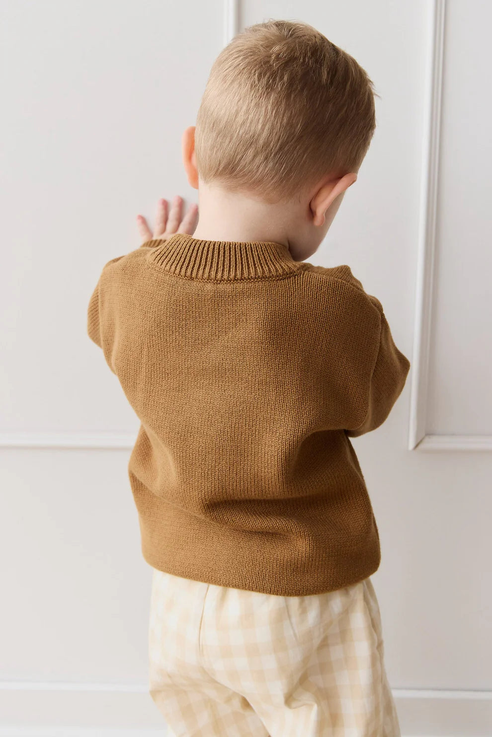 Leon Knit Jumper - Cosy Bobbie Autumn Bronze